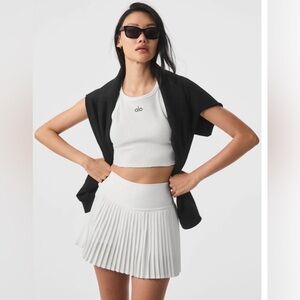 Alo Grand Slam Tennis Skirt in White